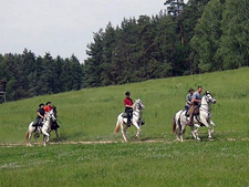 Germany-Thuringia-Trails in Thuringia on Andalusians